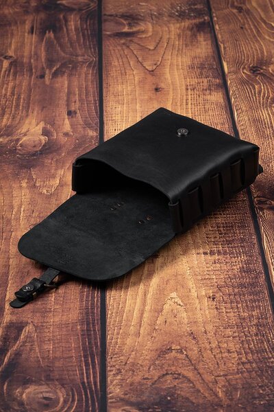 Rucsac handmade din piele naturala URBAN BAG The Draguta - Negru